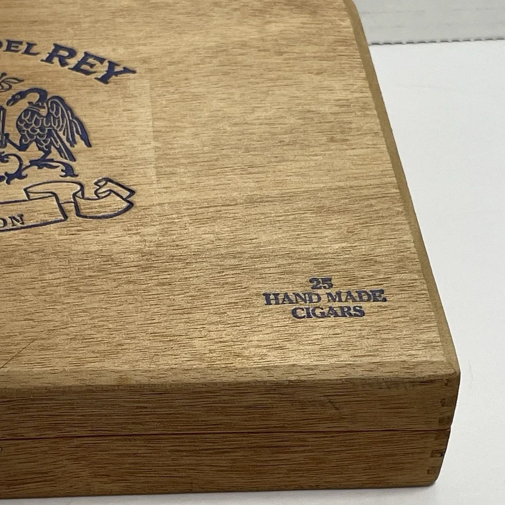 Cigar Box 'Primo Del Rey' 25 Aristocrats Hand Made Club Selection Wood Empty Box